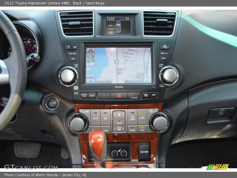 Black / Sand Beige 2012 Toyota Highlander Limited 4WD