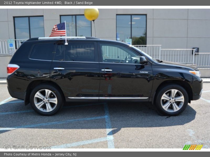 Black / Sand Beige 2012 Toyota Highlander Limited 4WD