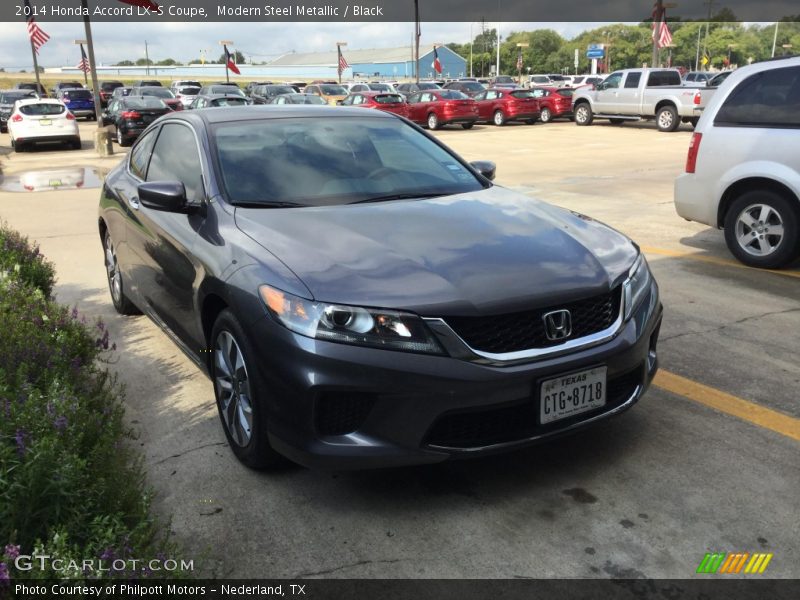 Modern Steel Metallic / Black 2014 Honda Accord LX-S Coupe