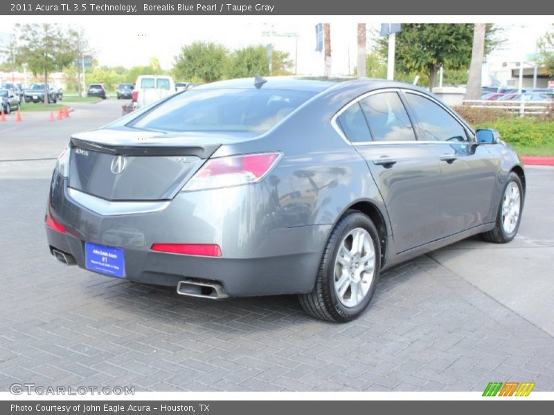 Borealis Blue Pearl / Taupe Gray 2011 Acura TL 3.5 Technology