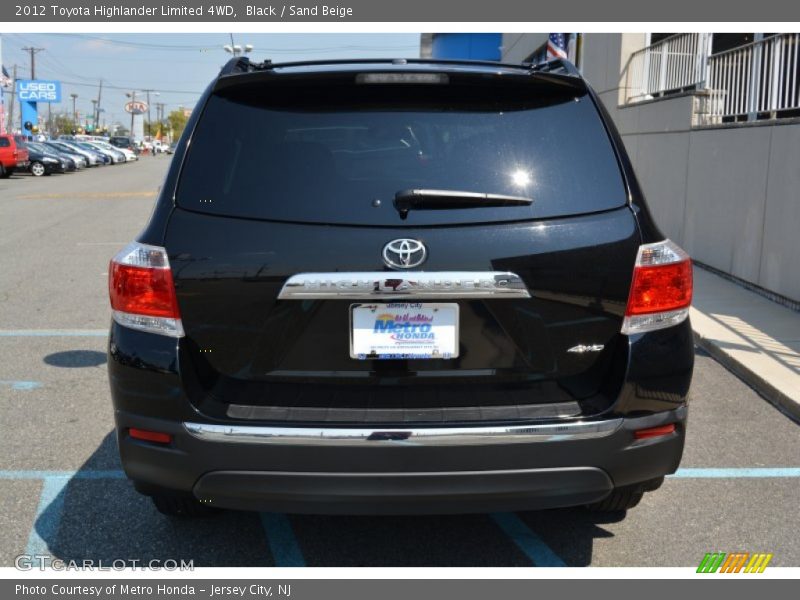 Black / Sand Beige 2012 Toyota Highlander Limited 4WD