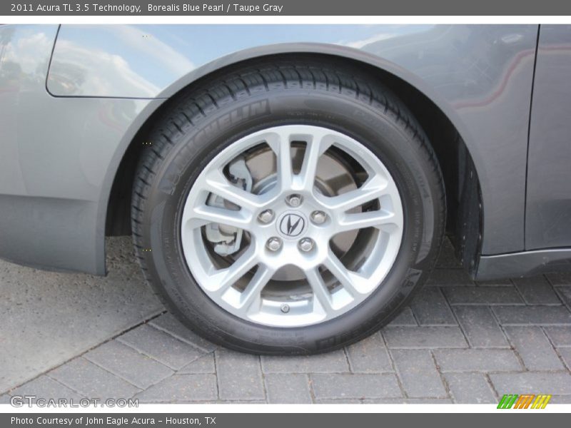 Borealis Blue Pearl / Taupe Gray 2011 Acura TL 3.5 Technology