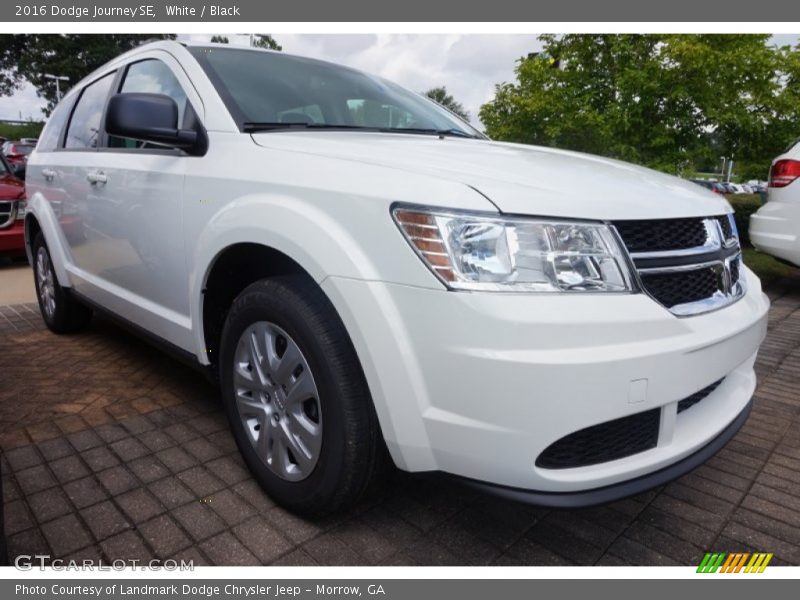 White / Black 2016 Dodge Journey SE