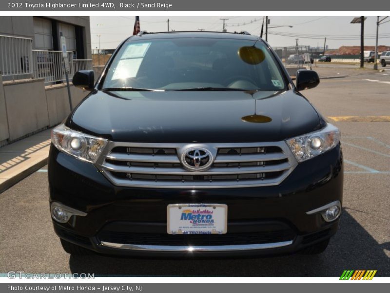 Black / Sand Beige 2012 Toyota Highlander Limited 4WD