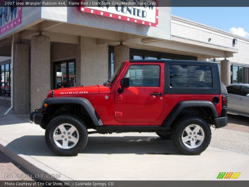 Flame Red / Dark Slate Gray/Medium Slate Gray 2007 Jeep Wrangler Rubicon 4x4