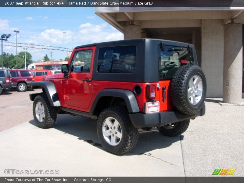 Flame Red / Dark Slate Gray/Medium Slate Gray 2007 Jeep Wrangler Rubicon 4x4