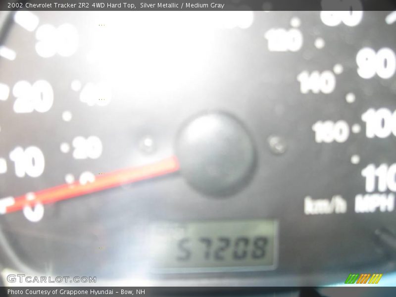 Silver Metallic / Medium Gray 2002 Chevrolet Tracker ZR2 4WD Hard Top