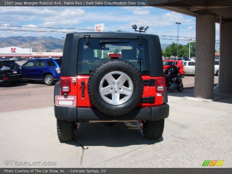 Flame Red / Dark Slate Gray/Medium Slate Gray 2007 Jeep Wrangler Rubicon 4x4