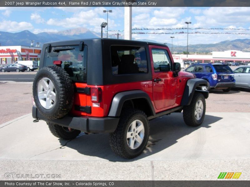 Flame Red / Dark Slate Gray/Medium Slate Gray 2007 Jeep Wrangler Rubicon 4x4