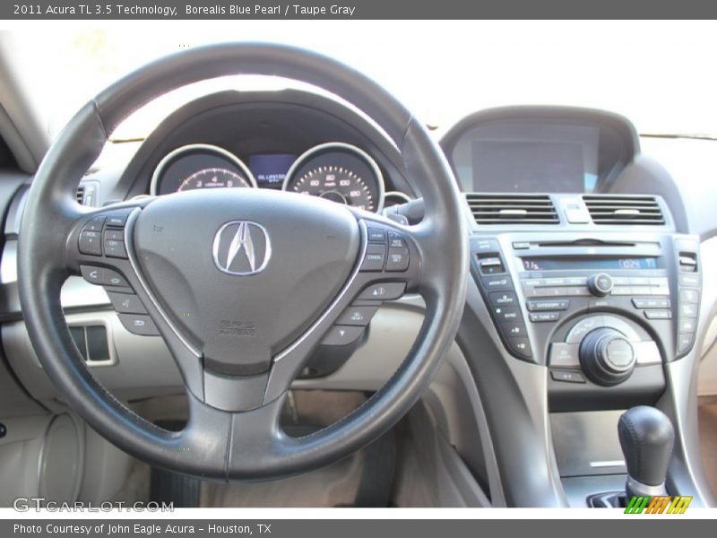 Borealis Blue Pearl / Taupe Gray 2011 Acura TL 3.5 Technology