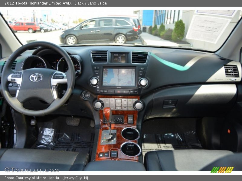 Black / Sand Beige 2012 Toyota Highlander Limited 4WD