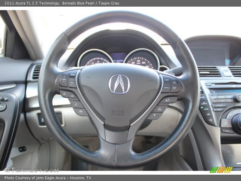 Borealis Blue Pearl / Taupe Gray 2011 Acura TL 3.5 Technology