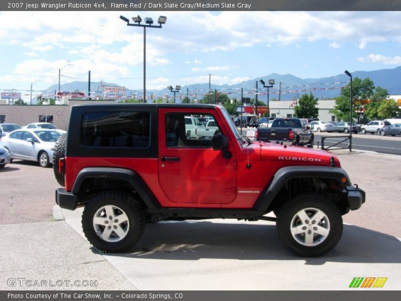 Flame Red / Dark Slate Gray/Medium Slate Gray 2007 Jeep Wrangler Rubicon 4x4