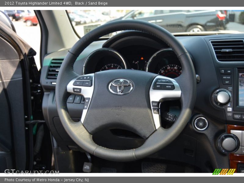 Black / Sand Beige 2012 Toyota Highlander Limited 4WD