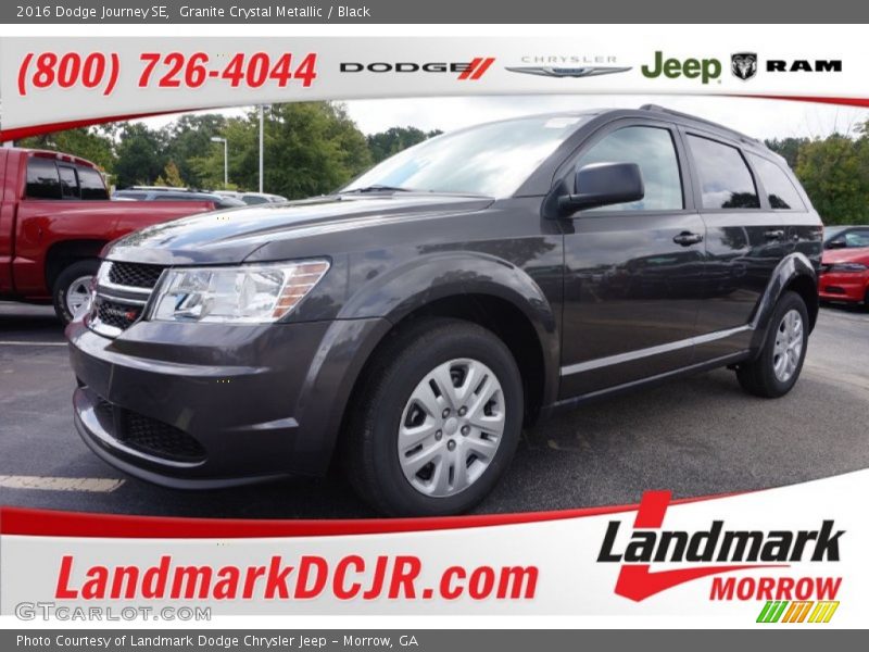 Granite Crystal Metallic / Black 2016 Dodge Journey SE