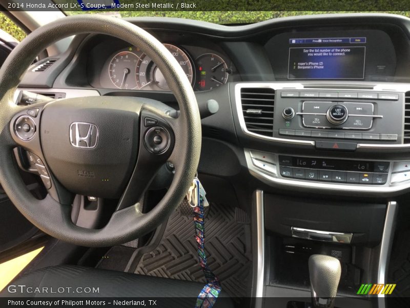 Modern Steel Metallic / Black 2014 Honda Accord LX-S Coupe