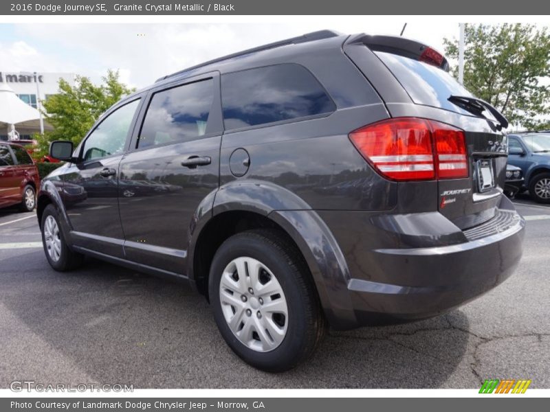 Granite Crystal Metallic / Black 2016 Dodge Journey SE