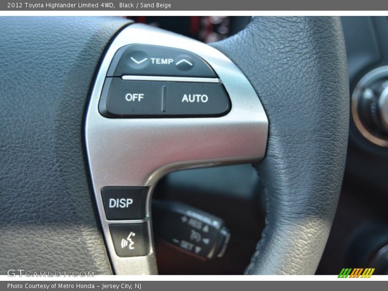 Black / Sand Beige 2012 Toyota Highlander Limited 4WD