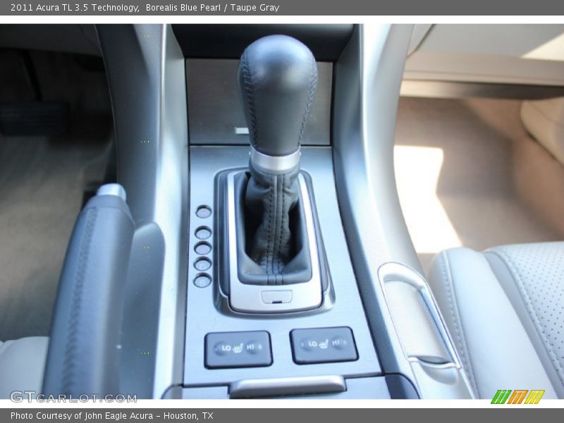 Borealis Blue Pearl / Taupe Gray 2011 Acura TL 3.5 Technology