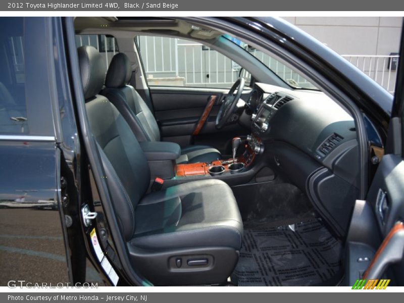 Black / Sand Beige 2012 Toyota Highlander Limited 4WD
