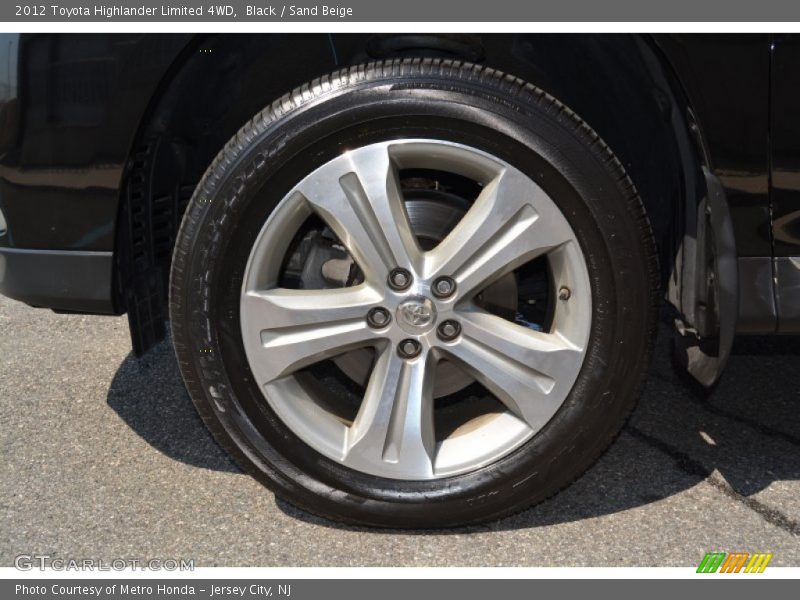Black / Sand Beige 2012 Toyota Highlander Limited 4WD