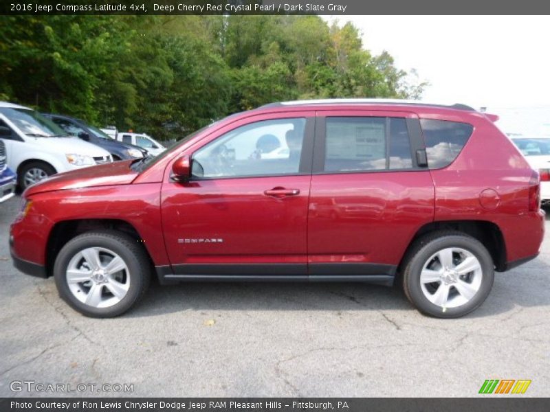  2016 Compass Latitude 4x4 Deep Cherry Red Crystal Pearl