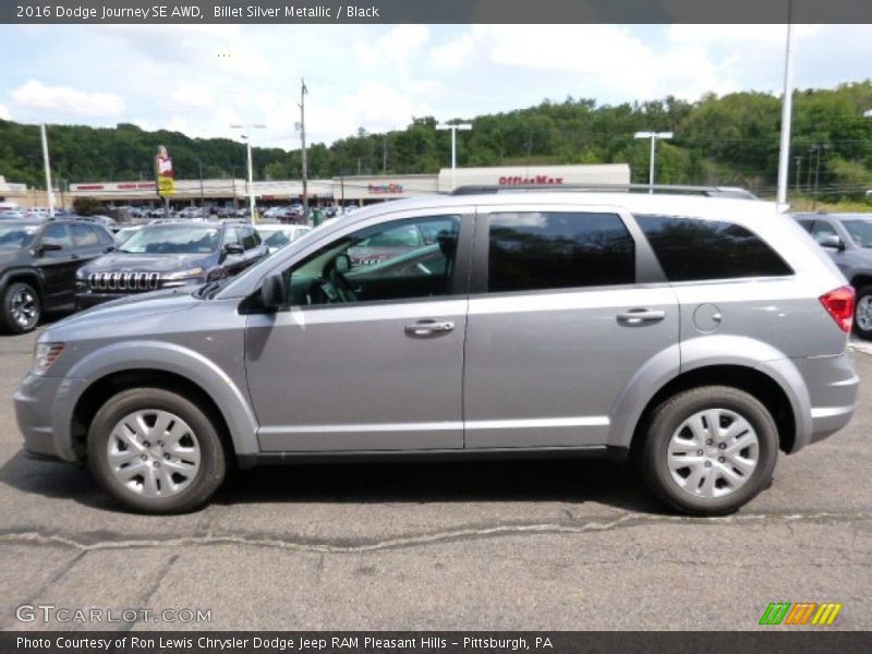 Billet Silver Metallic / Black 2016 Dodge Journey SE AWD