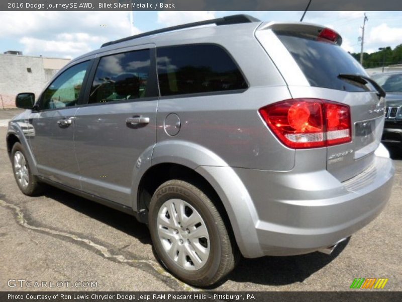 Billet Silver Metallic / Black 2016 Dodge Journey SE AWD