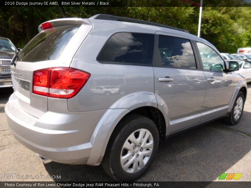 Billet Silver Metallic / Black 2016 Dodge Journey SE AWD