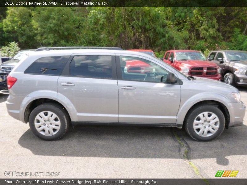 Billet Silver Metallic / Black 2016 Dodge Journey SE AWD