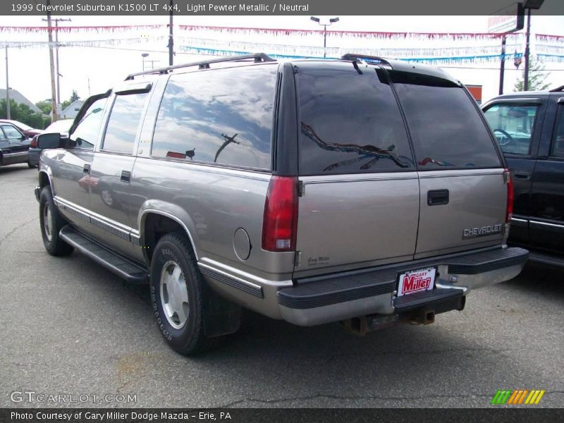 Light Pewter Metallic / Neutral 1999 Chevrolet Suburban K1500 LT 4x4