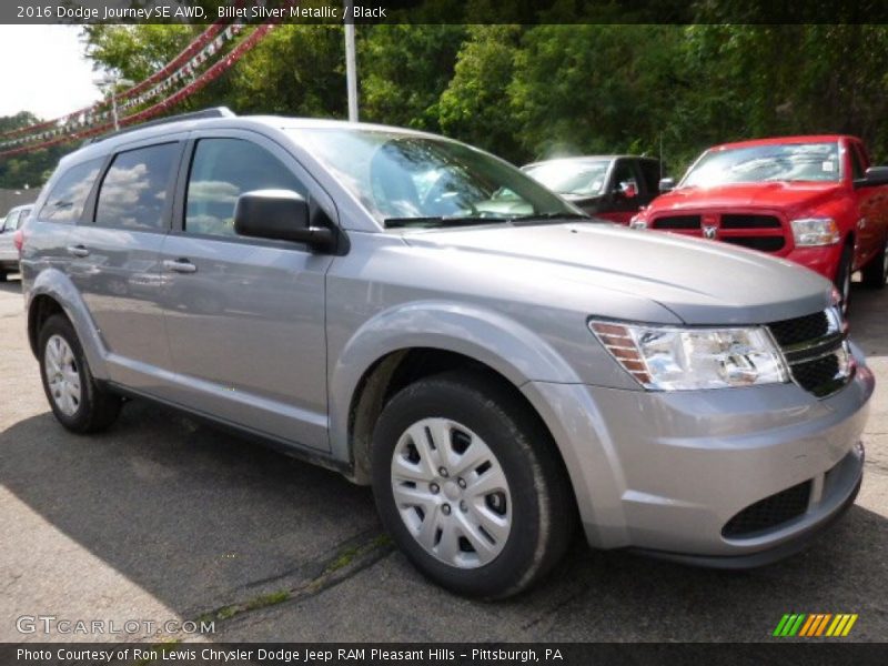 Billet Silver Metallic / Black 2016 Dodge Journey SE AWD