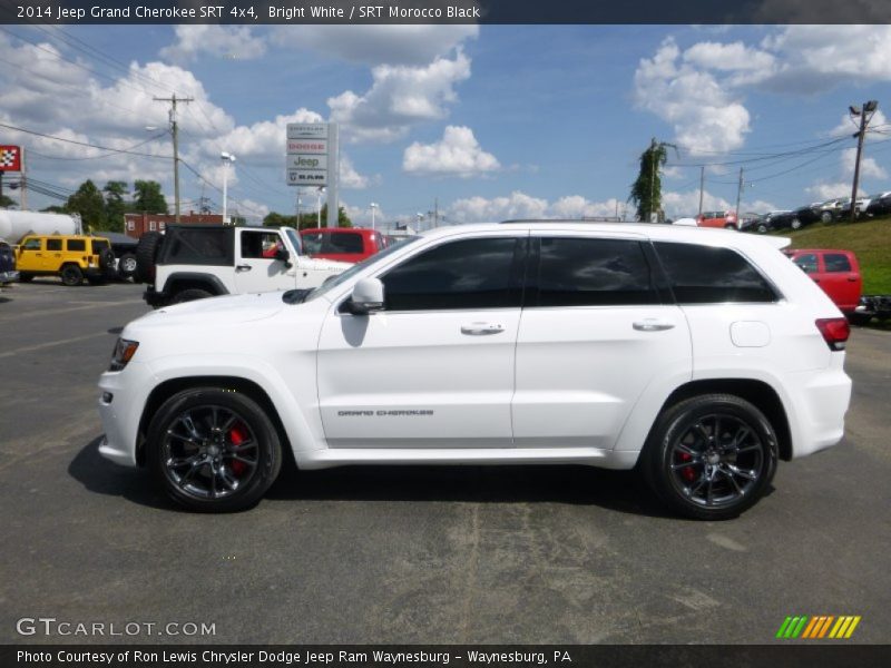 Bright White / SRT Morocco Black 2014 Jeep Grand Cherokee SRT 4x4