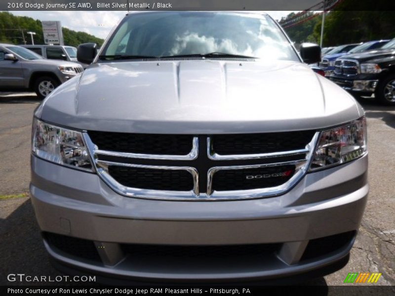 Billet Silver Metallic / Black 2016 Dodge Journey SE AWD
