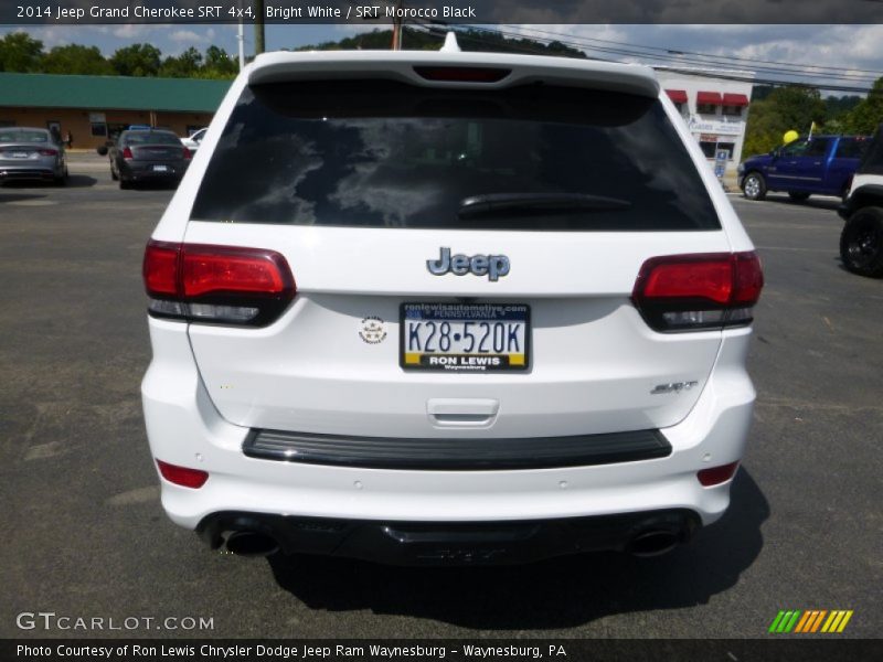 Bright White / SRT Morocco Black 2014 Jeep Grand Cherokee SRT 4x4