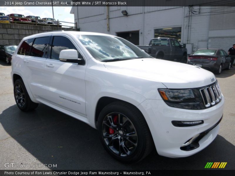 Bright White / SRT Morocco Black 2014 Jeep Grand Cherokee SRT 4x4