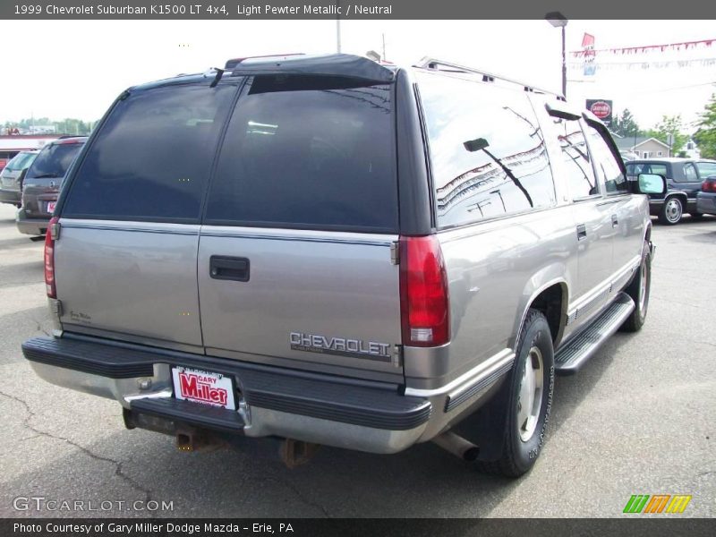 Light Pewter Metallic / Neutral 1999 Chevrolet Suburban K1500 LT 4x4