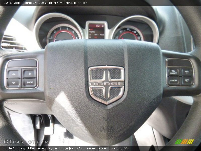 Billet Silver Metallic / Black 2016 Dodge Journey SE AWD