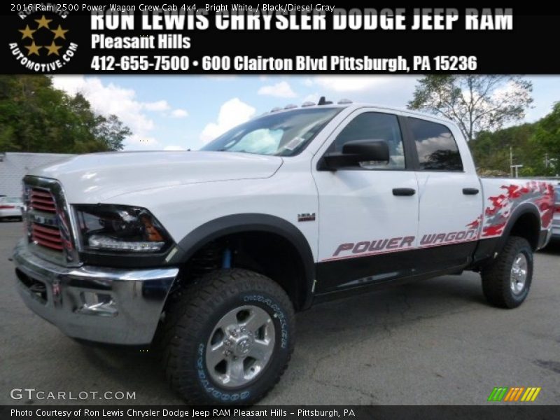 Bright White / Black/Diesel Gray 2016 Ram 2500 Power Wagon Crew Cab 4x4