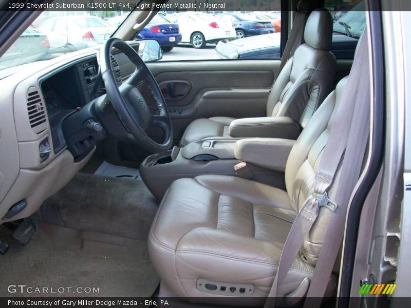 Light Pewter Metallic / Neutral 1999 Chevrolet Suburban K1500 LT 4x4