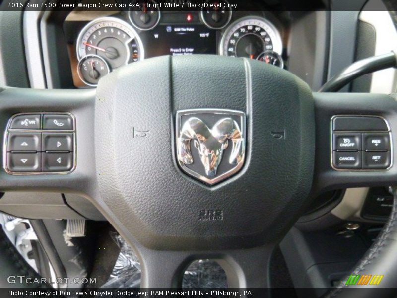 Bright White / Black/Diesel Gray 2016 Ram 2500 Power Wagon Crew Cab 4x4