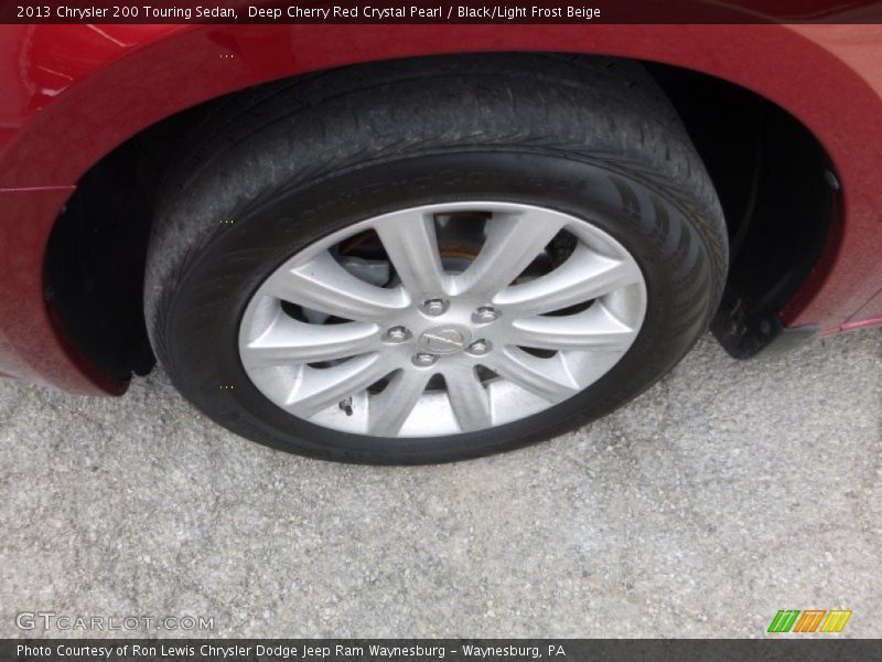 Deep Cherry Red Crystal Pearl / Black/Light Frost Beige 2013 Chrysler 200 Touring Sedan