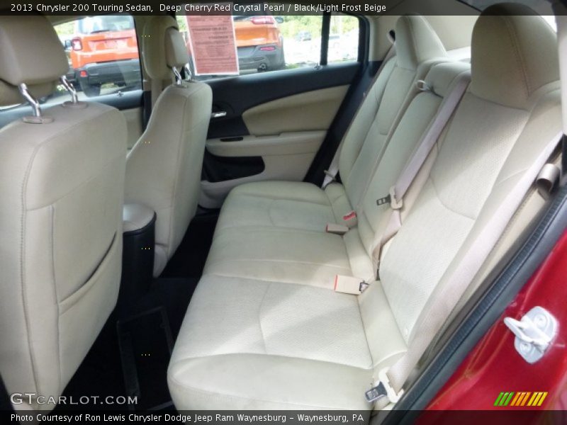 Deep Cherry Red Crystal Pearl / Black/Light Frost Beige 2013 Chrysler 200 Touring Sedan
