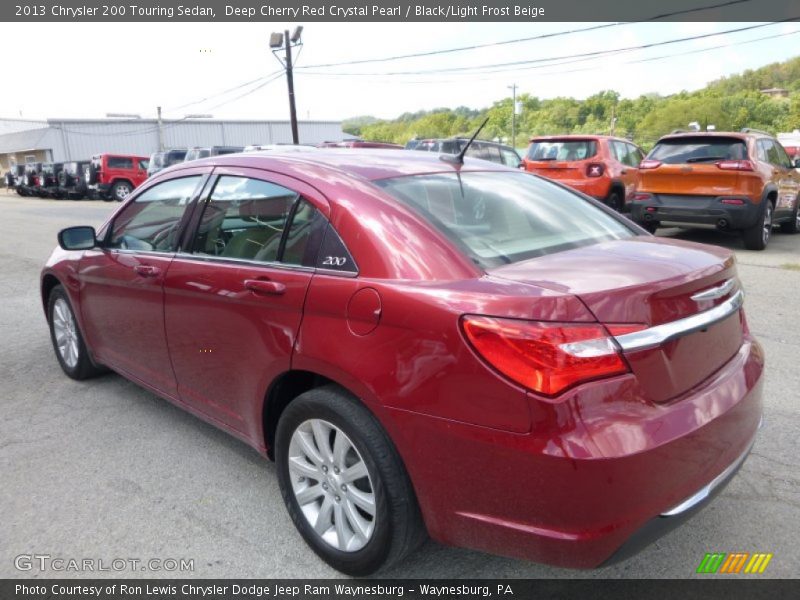 Deep Cherry Red Crystal Pearl / Black/Light Frost Beige 2013 Chrysler 200 Touring Sedan