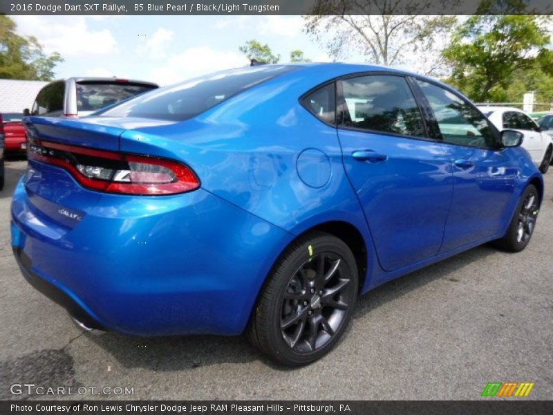 B5 Blue Pearl / Black/Light Tungsten 2016 Dodge Dart SXT Rallye