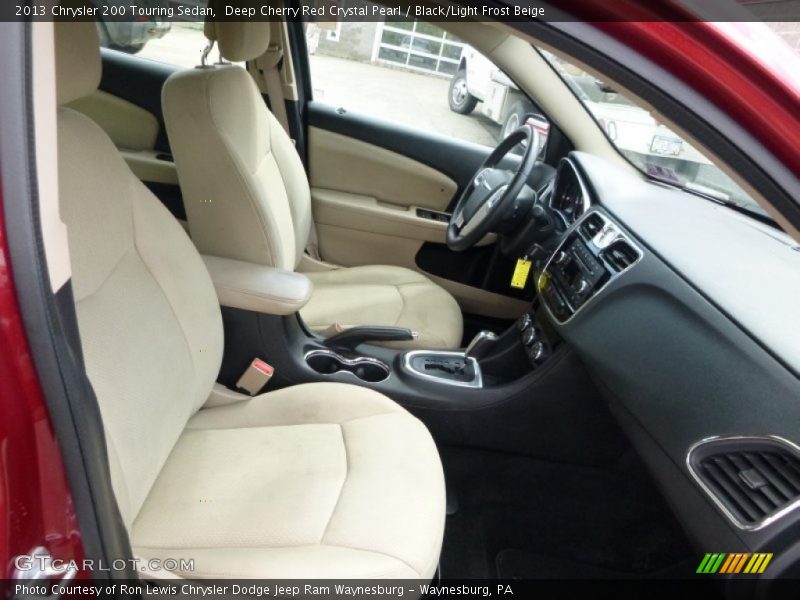 Deep Cherry Red Crystal Pearl / Black/Light Frost Beige 2013 Chrysler 200 Touring Sedan