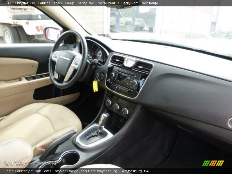 Deep Cherry Red Crystal Pearl / Black/Light Frost Beige 2013 Chrysler 200 Touring Sedan