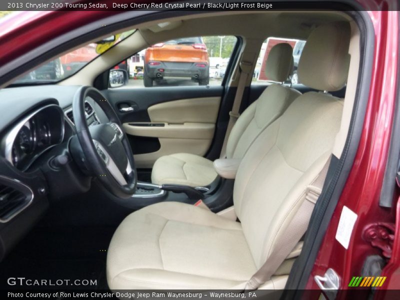 Deep Cherry Red Crystal Pearl / Black/Light Frost Beige 2013 Chrysler 200 Touring Sedan