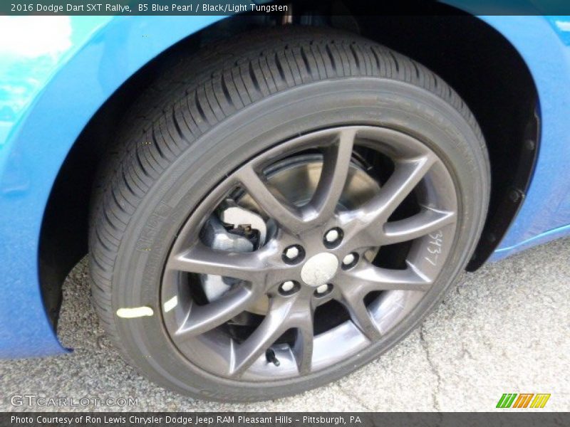 B5 Blue Pearl / Black/Light Tungsten 2016 Dodge Dart SXT Rallye