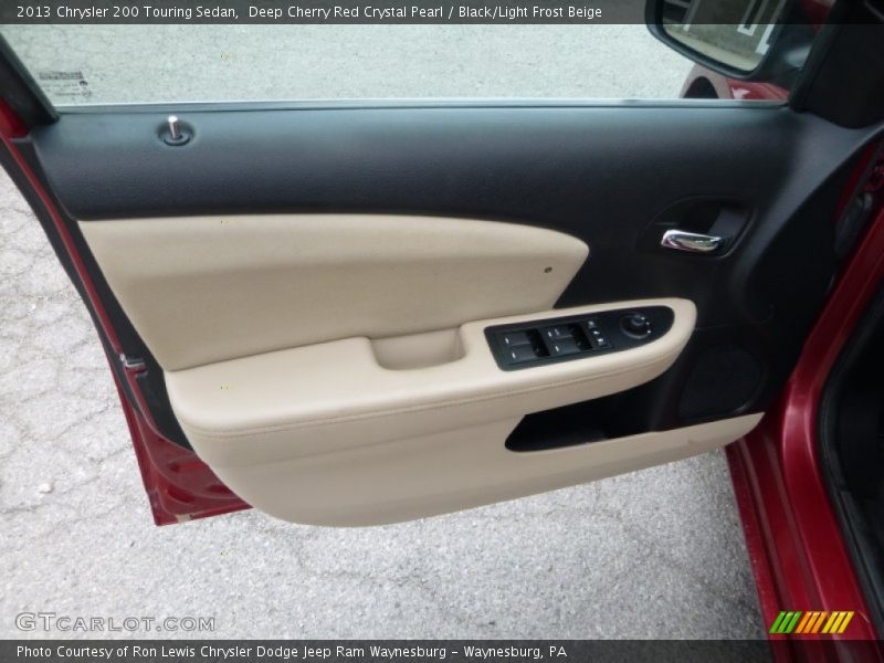 Deep Cherry Red Crystal Pearl / Black/Light Frost Beige 2013 Chrysler 200 Touring Sedan